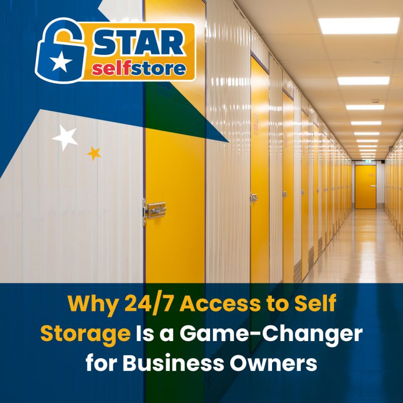 How 24 7 Self Storage Access Helps Businesses Work Smarter