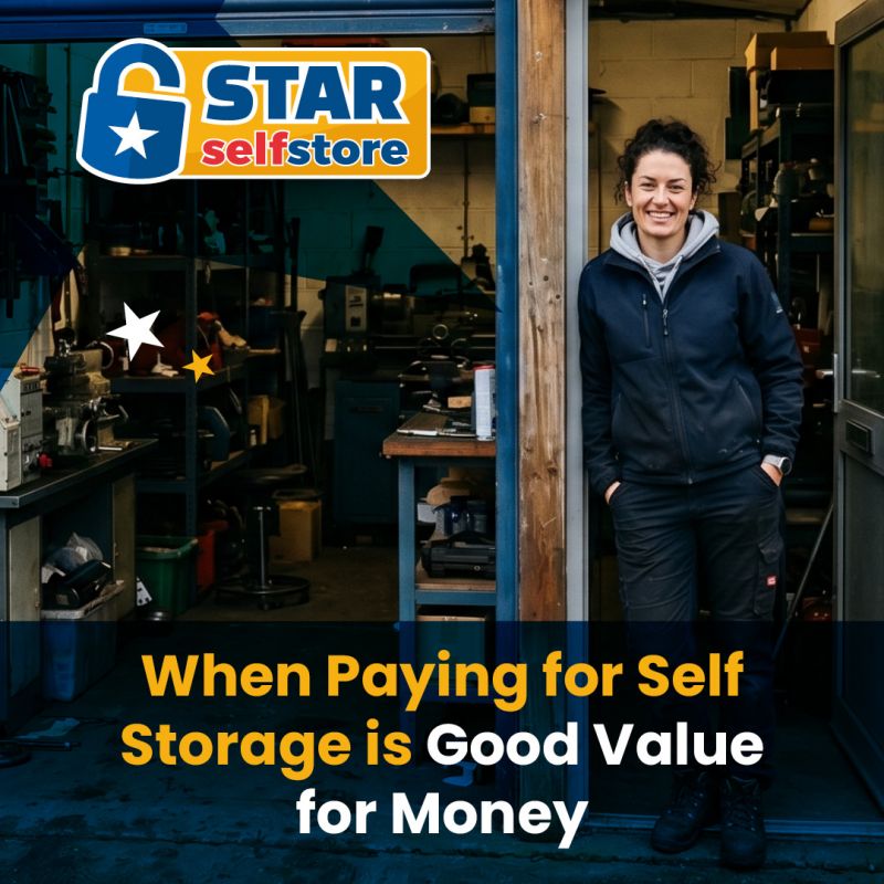 When Paying for Self Storage is Good Value for Money